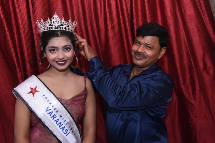 Shivangi Vishwakarma as Newly Crowned Miss Teen Varanasi 2023 organised by Forever Star India